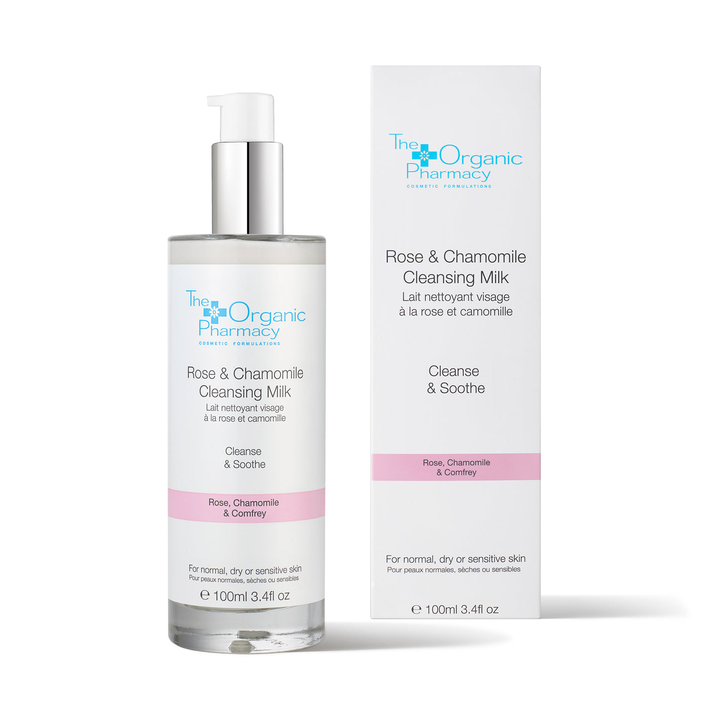 The Organic Pharmacy Rose & Chamomile Cleansing Milk 
