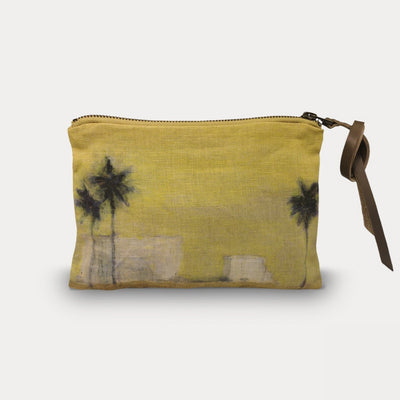 Maison Levy Linen Pouch - Camion Verde 15 x 21cm