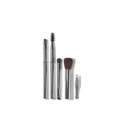 Eco Vegan Mini Essential Brush Set - 5 Items with Bag