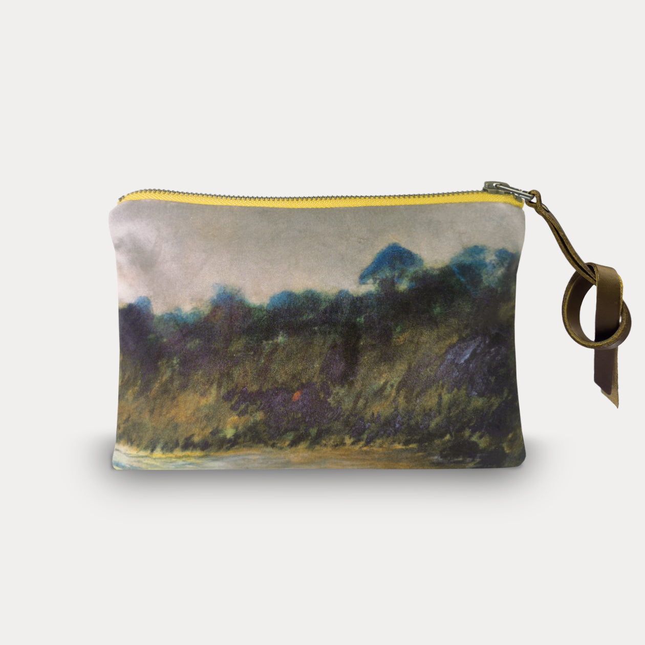 Maison Levy Velvet Printed Pouch - Ibera 15 x 21cm | Paris Design