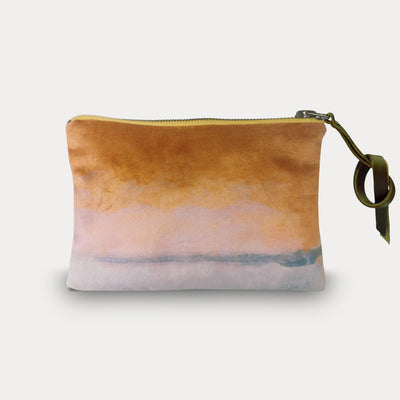 Maison Levy Velvet Printed Pouch - Souffle Inspire 15 x 21cm 