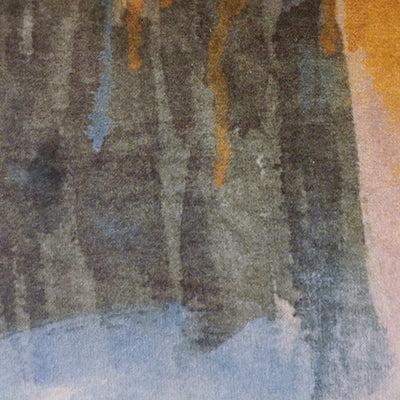 Maison Levy Velvet Printed Pouch - Souffle Inspire 15 x 21cm 