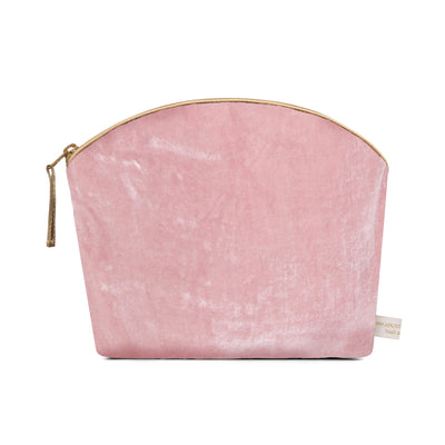 Holistic Silk Velvet Make-Up Bag with Lavender | Rose Silk Velvet 