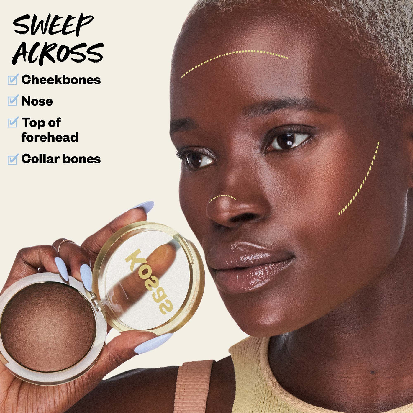 Kosas The Sun Show Glowy Warmth Baked Bronzer