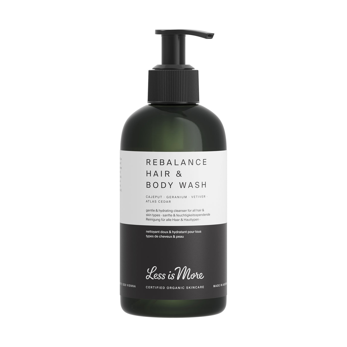 Rebalance Hair & Body Wash -  Cajeput, Geranium, Atlas Cedar & Vetiver