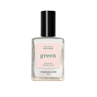 Green Nail Polish - Milky White 15ml