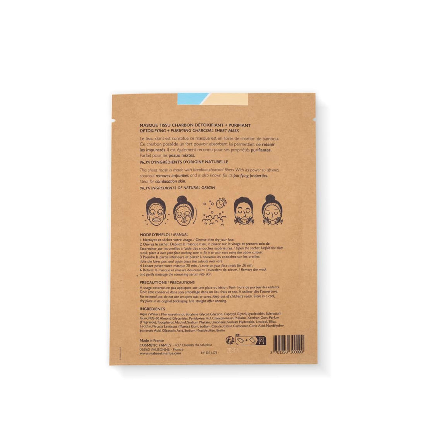 Bio Cellulose Sheet Face Mask - Detoxifying and Purifying