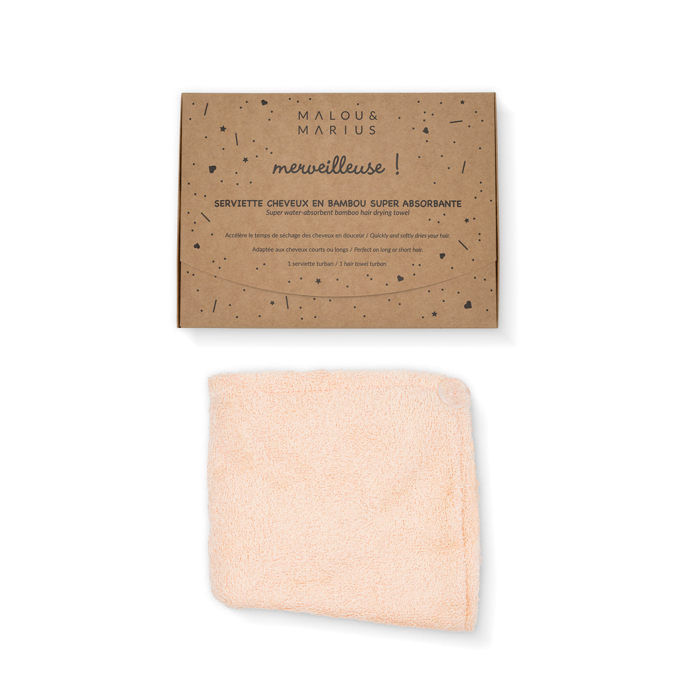 Malou & Marius Merveilleus Bamboo Hair Towel - One Size