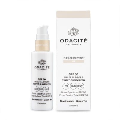 Odacite SPF50 Flex-Perfecting Mineral Drops Tinted Sunscreen - Flex 01