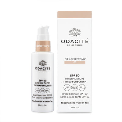 Odacite SPF50 Flex-Perfecting Mineral Drops Tinted Sunscreen - Flex 02
