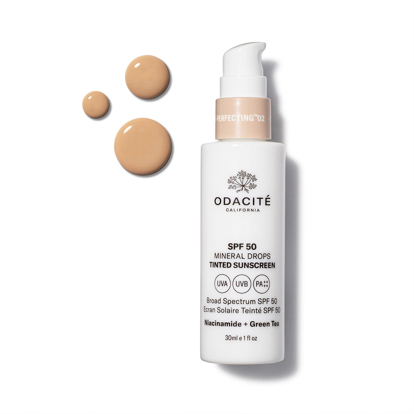Odacite SPF50 Flex-Perfecting Mineral Drops Tinted Sunscreen - Flex 02