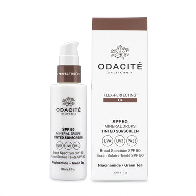 Odacite SPF50 Flex-Perfecting Mineral Drops Tinted Sunscreen - Flex 04