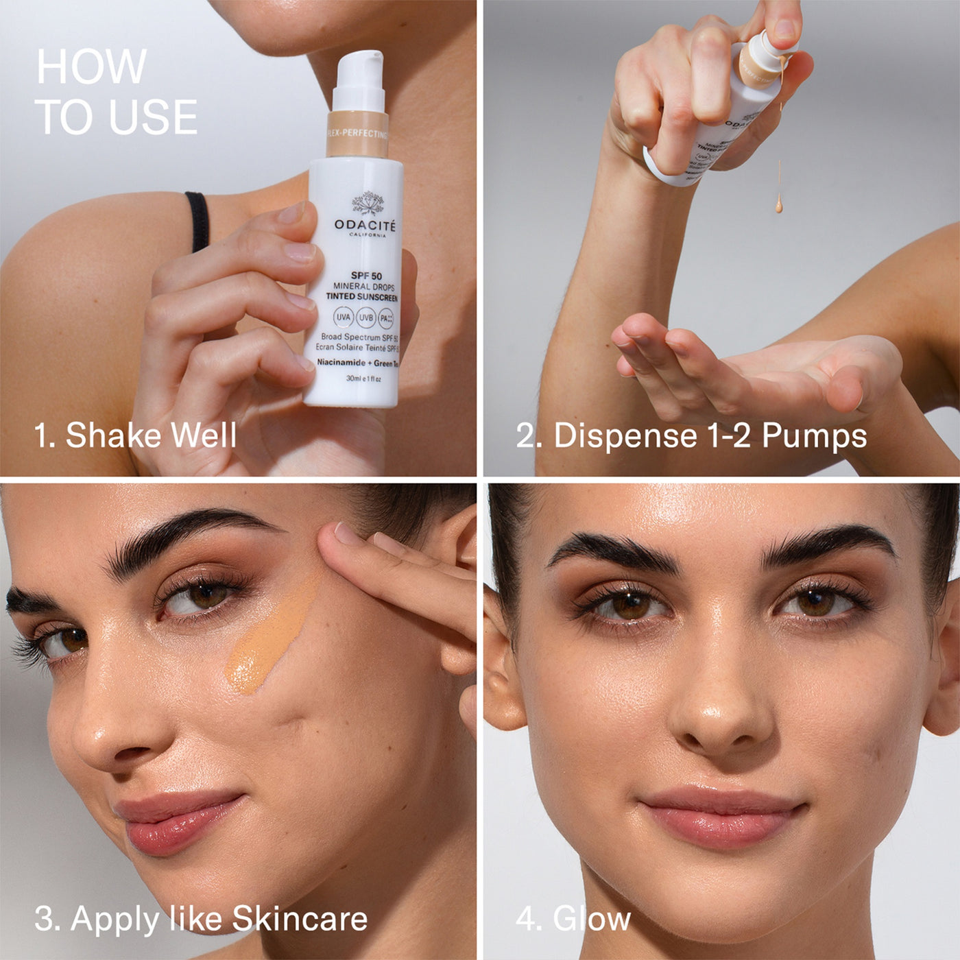 Odacite SPF50 Flex-Perfecting Mineral Drops Tinted Sunscreen 