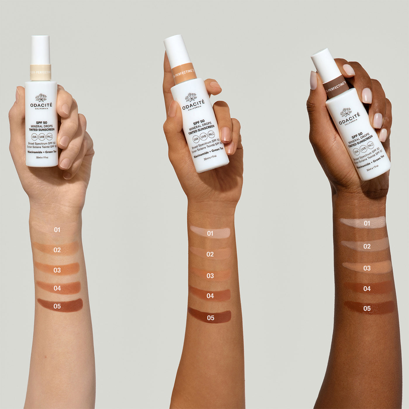Odacite SPF50 Flex-Perfecting Mineral Drops Tinted Sunscreen 30ml