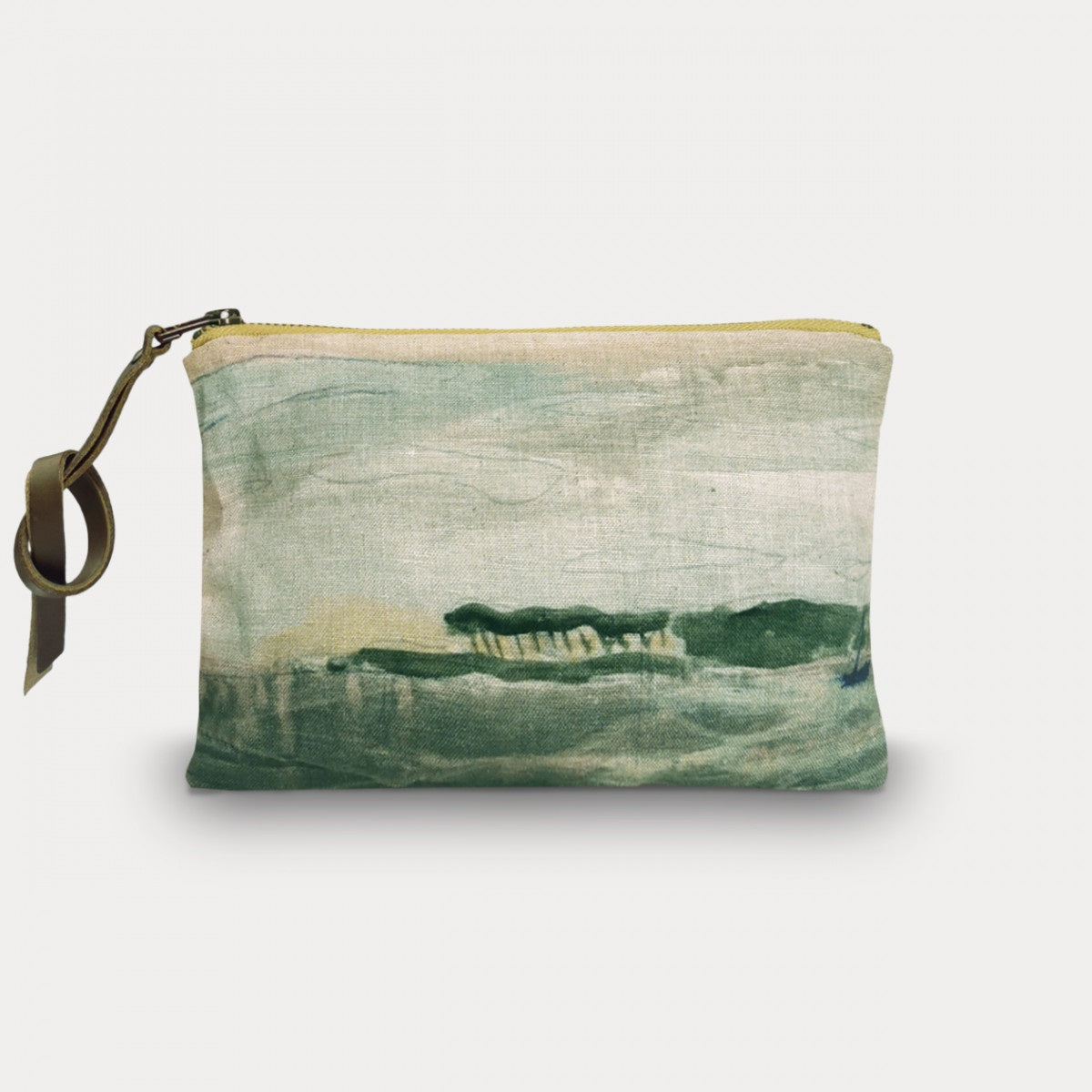 Maison Levy Linen Pouch - Ile au Bateau 15 x 21cm