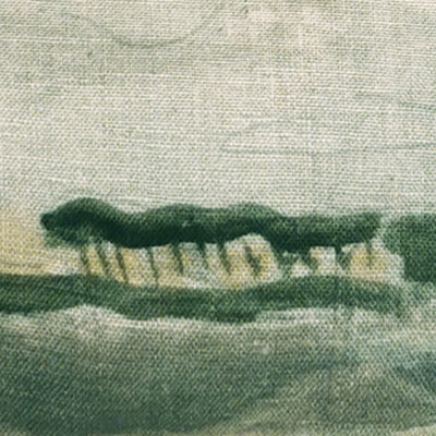 Maison Levy Linen Pouch - Ile au Bateau 15 x 21cm