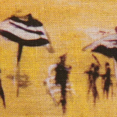 Maison Levy 100% Linen Toiletry Bag - Plage Jaune 30x18x10cm