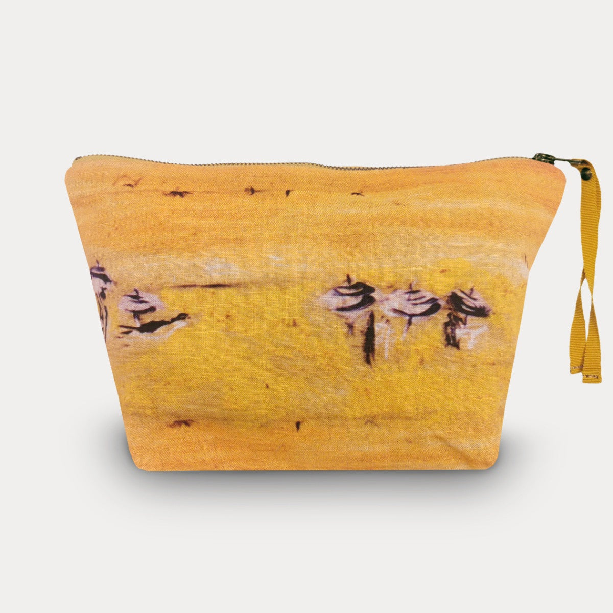 Maison Levy 100% Linen Toiletry Bag - Plage Jaune 30x18x10cm