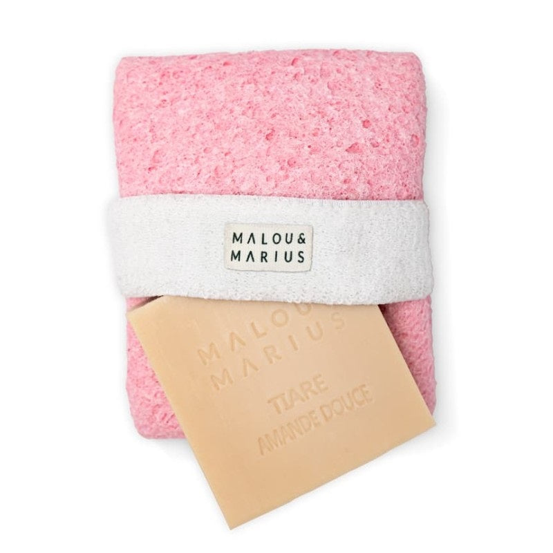 Malou & Marius Cellulose Body Sponge and Soap Holder