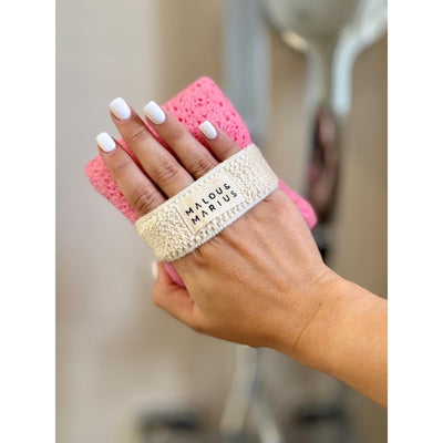 Malou & Marius Cellulose Body Sponge and Soap Holder
