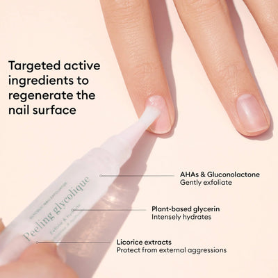 Manucurist Glossy Booster Duo - Glycolic Nail Exfoliator + Buffer 10ml