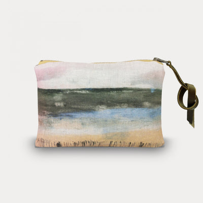 Maison Levy Linen Pouch - Tracteur Rouge 15 x 21cm