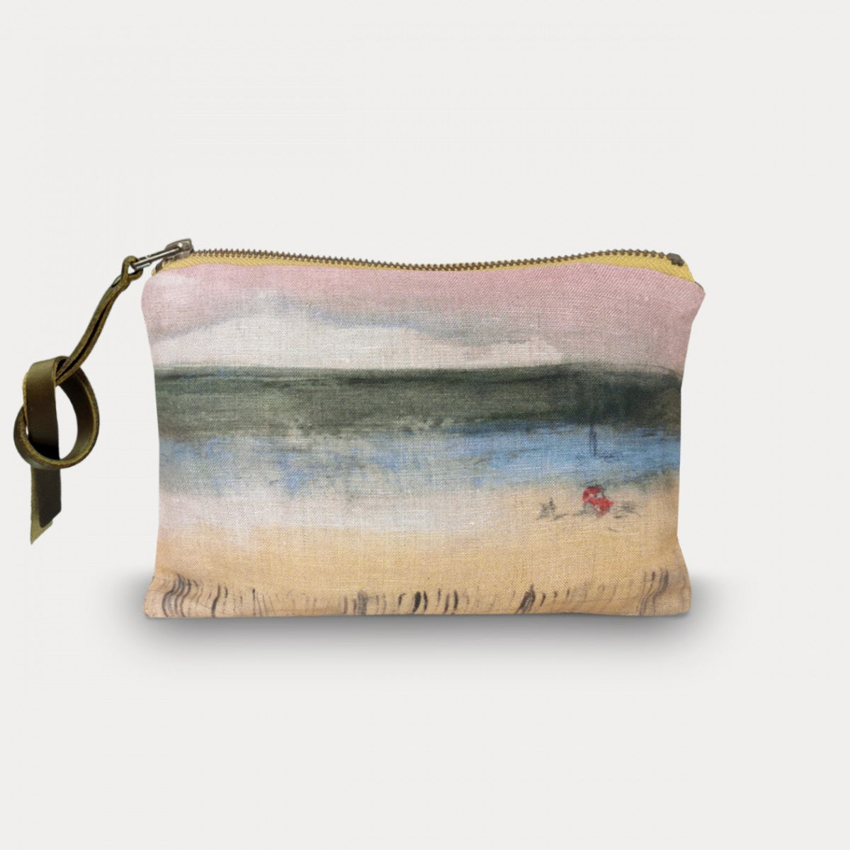 Maison Levy Linen Pouch - Tracteur Rouge 15 x 21cm