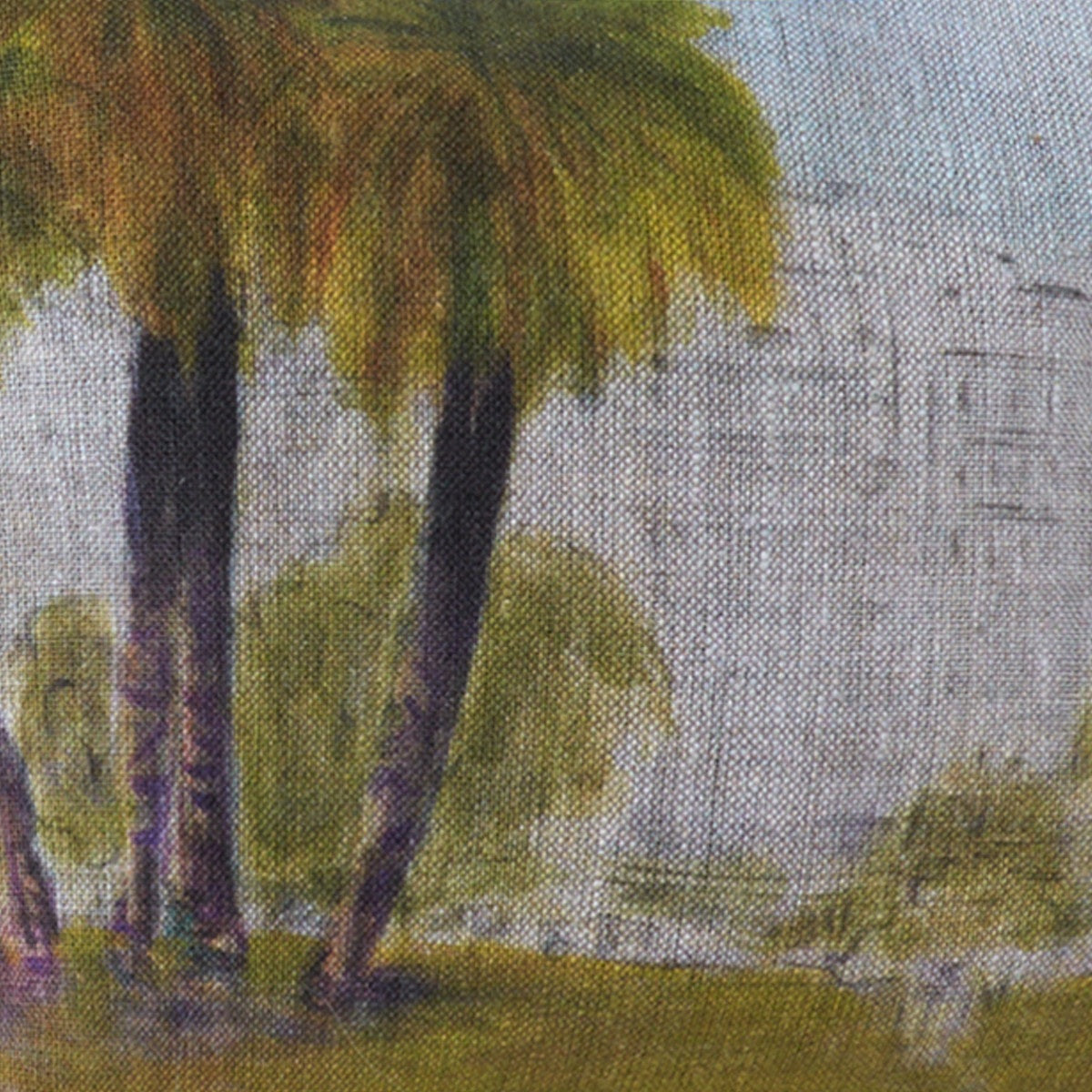 Maison Levy 100% Linen Toiletry Bag - Vista al Parque 30x18x10cm