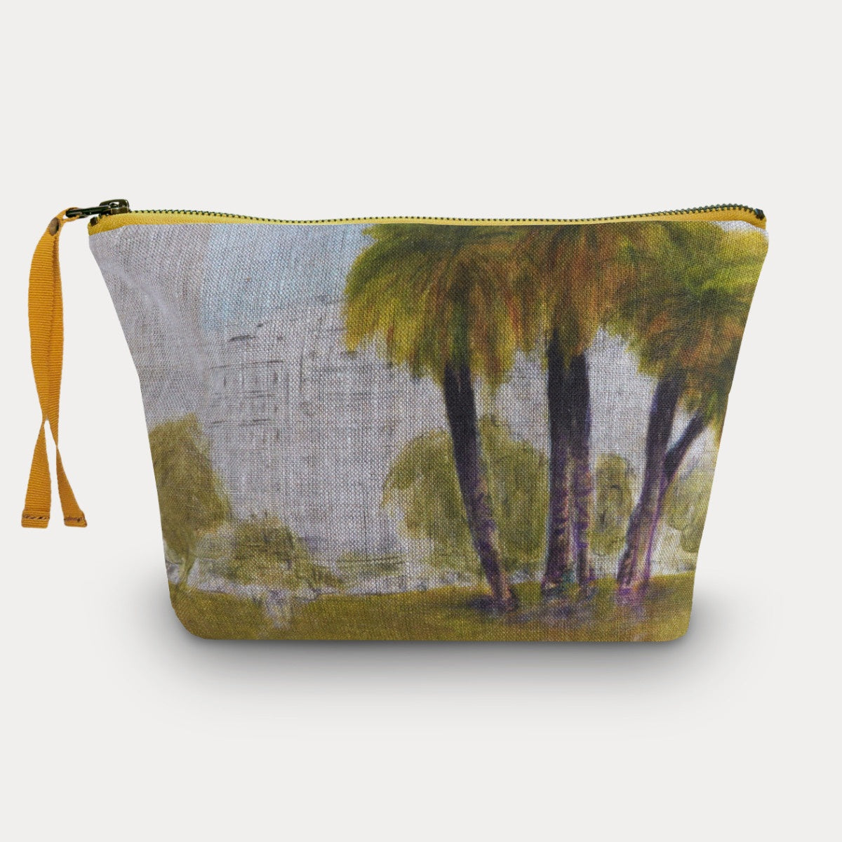 Maison Levy 100% Linen Toiletry Bag - Vista al Parque 30x18x10cm
