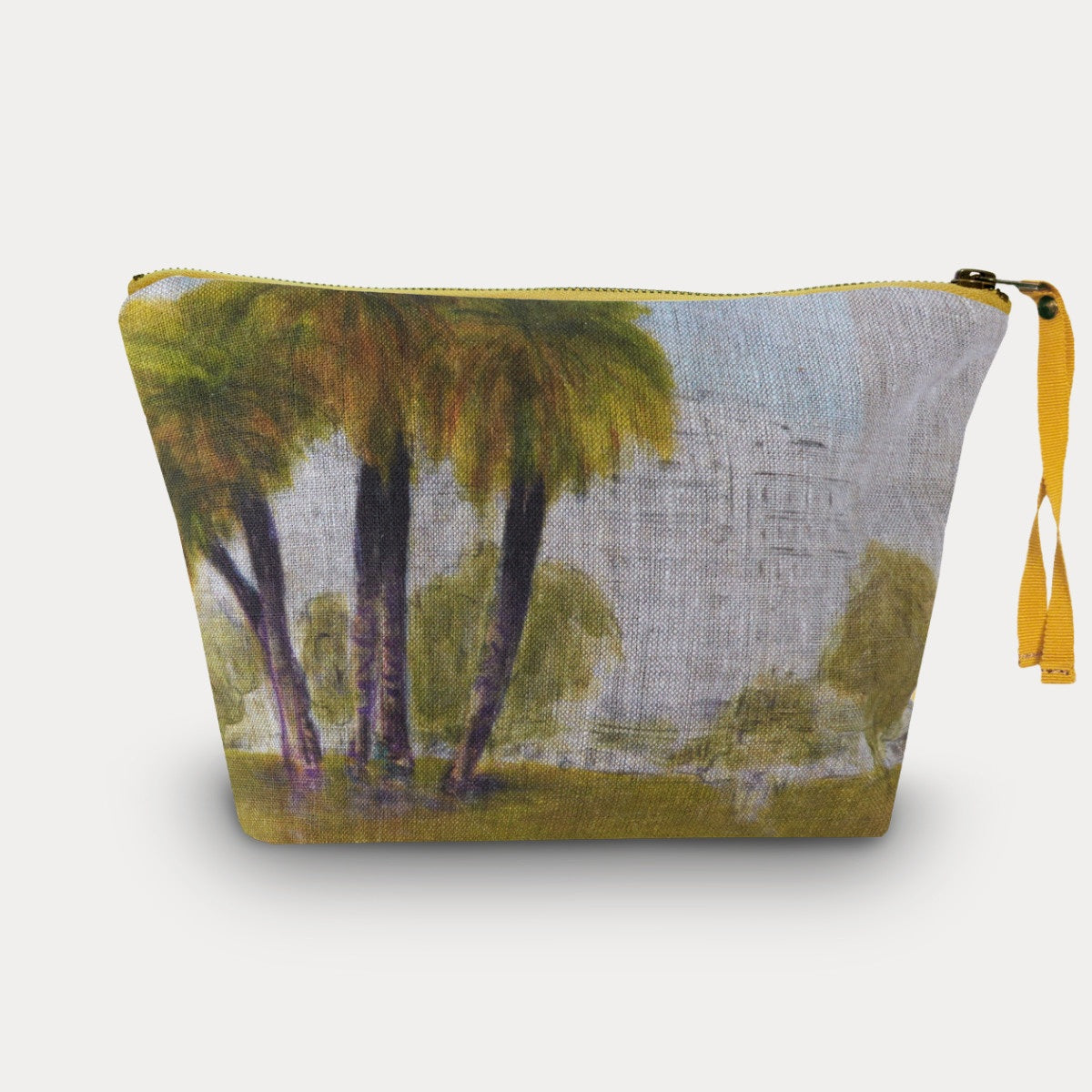 Maison Levy 100% Linen Toiletry Bag - Vista al Parque 30x18x10cm