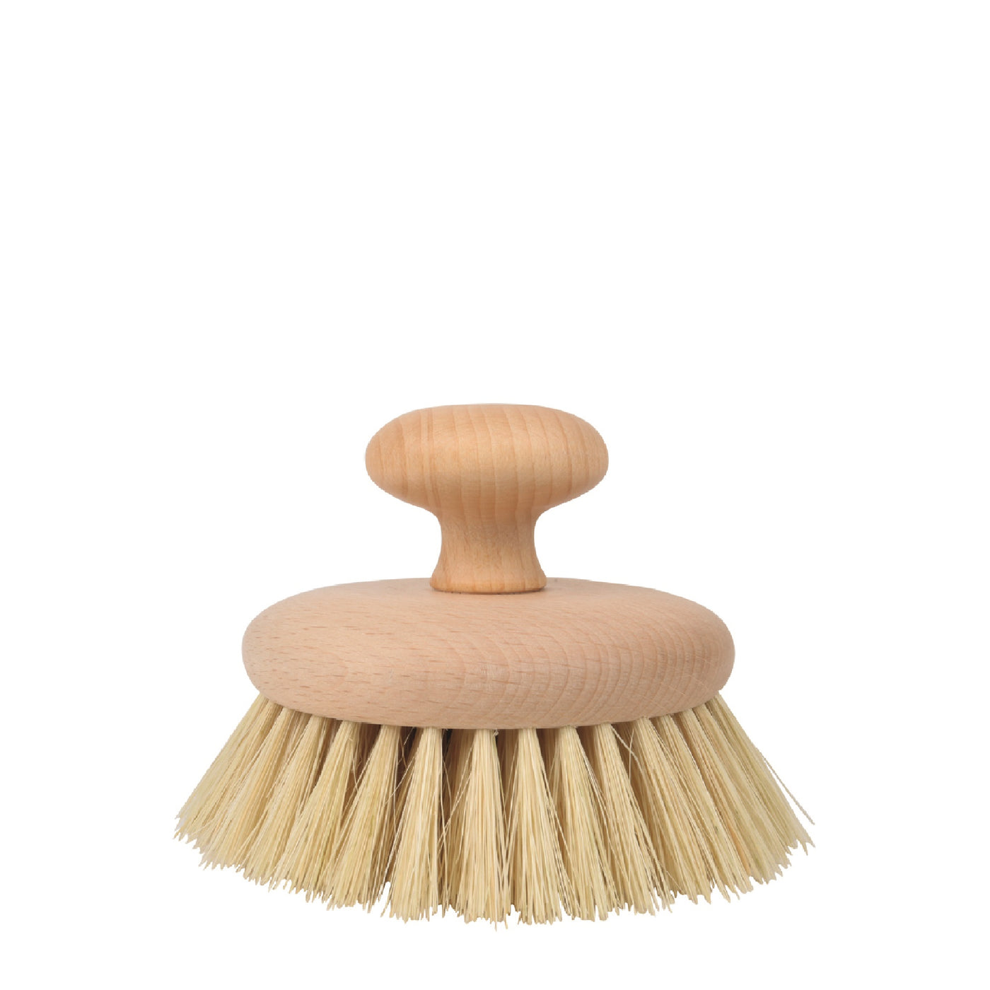 Round Dry Massage Brush - Long Tampico Bristles