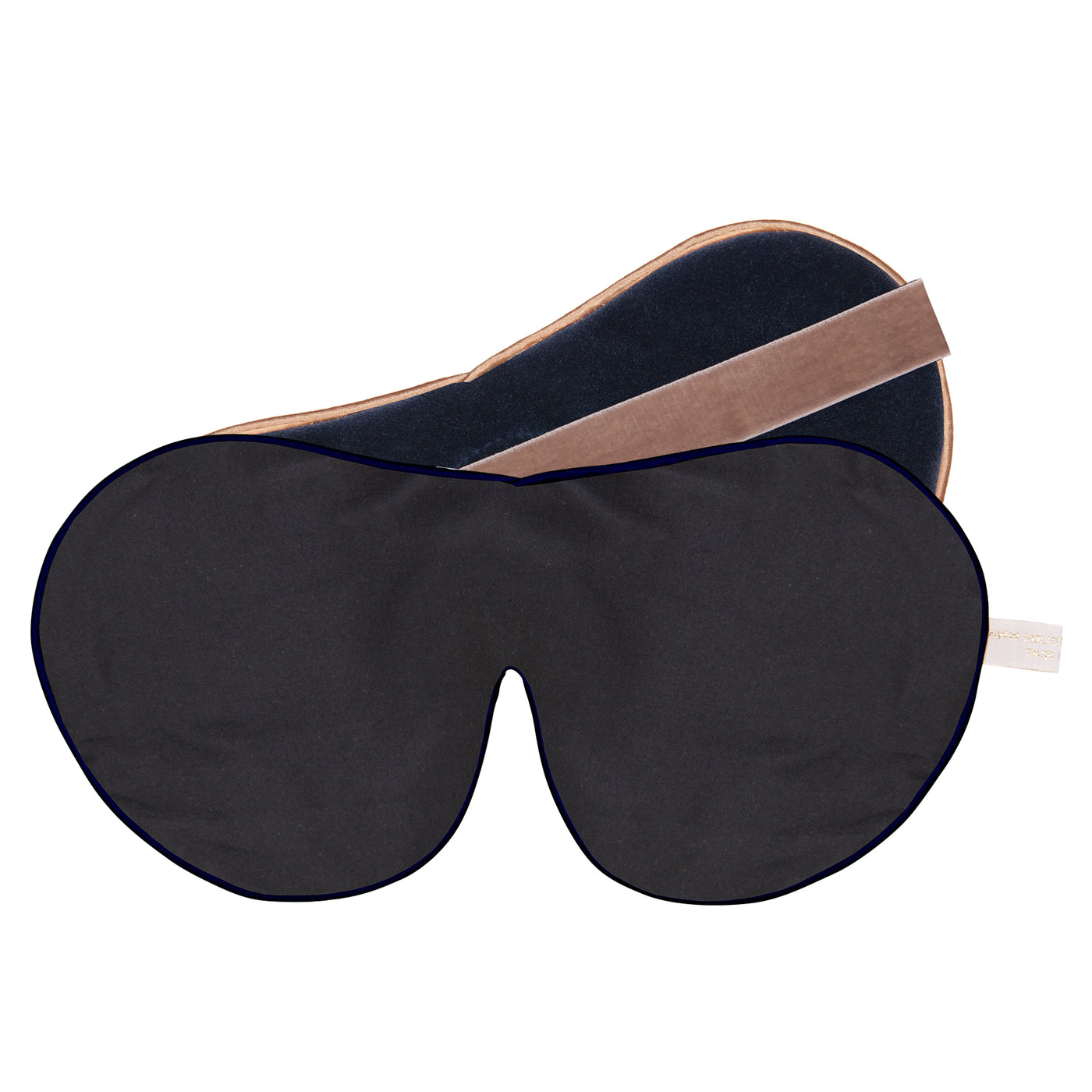 Holistic Silk Black One Strap Eye Mask 