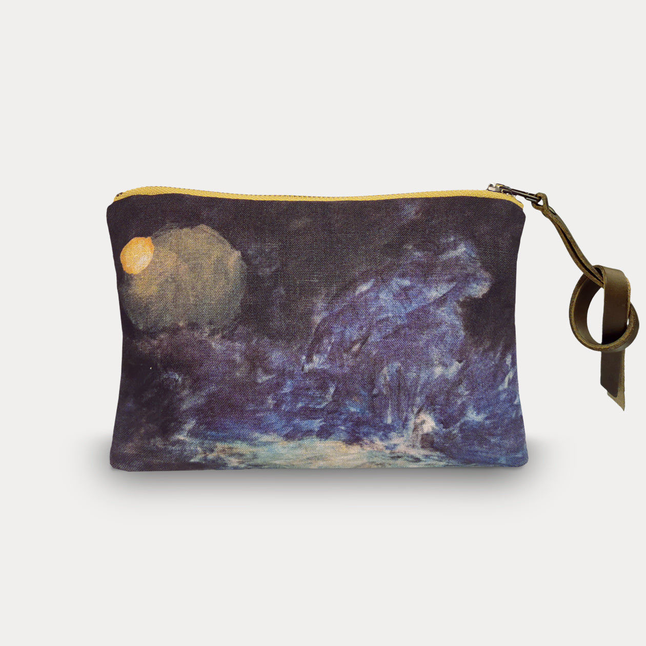 Velvet Printed Pouch - Clare de Lune 15 x 21cm