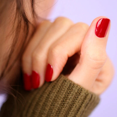 Manucurist Green Nail Polish in Red Cherry