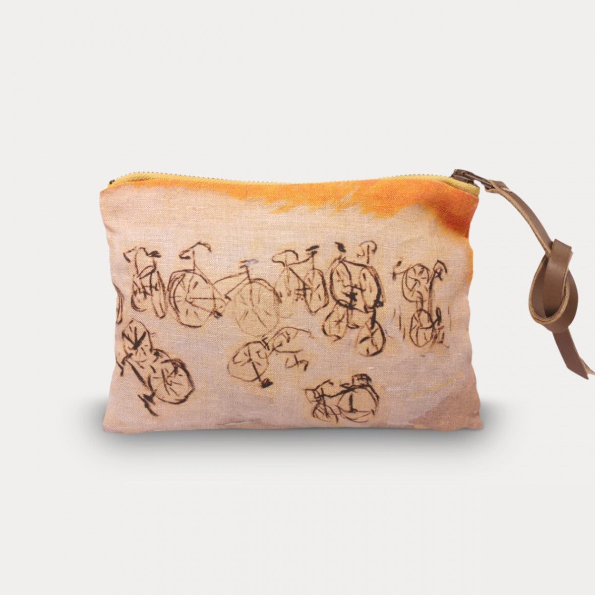Maison Levy Linen Pouch - À Bicyclette