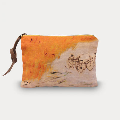 Maison Levy Linen Pouch - À Bicyclette