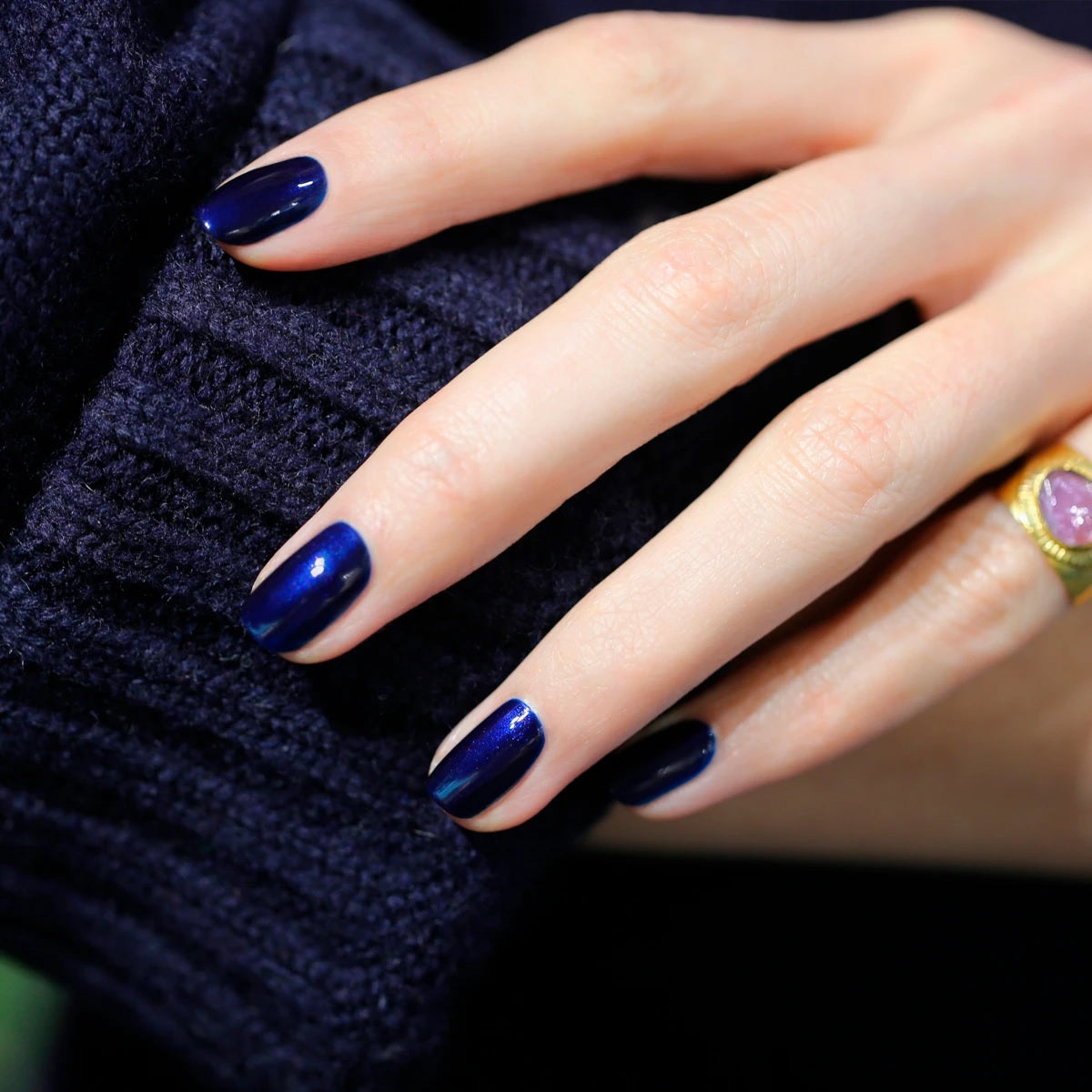 Manucurist Green Nail Polish in Dark Night