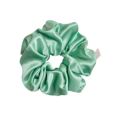 Pure Mulberry Silk Hair Scrunchie in Jade