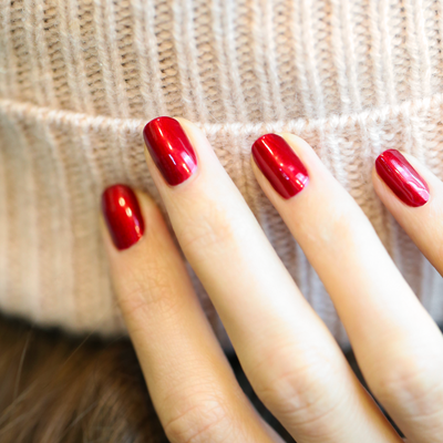 Green Nail Polish - Red Hibiscus 15ml